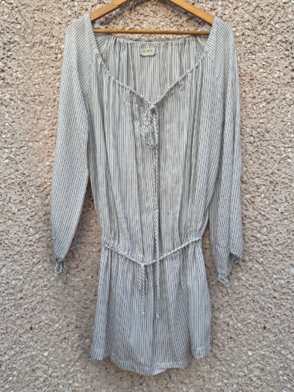 Koch Brand Pinstripe Mini Dress